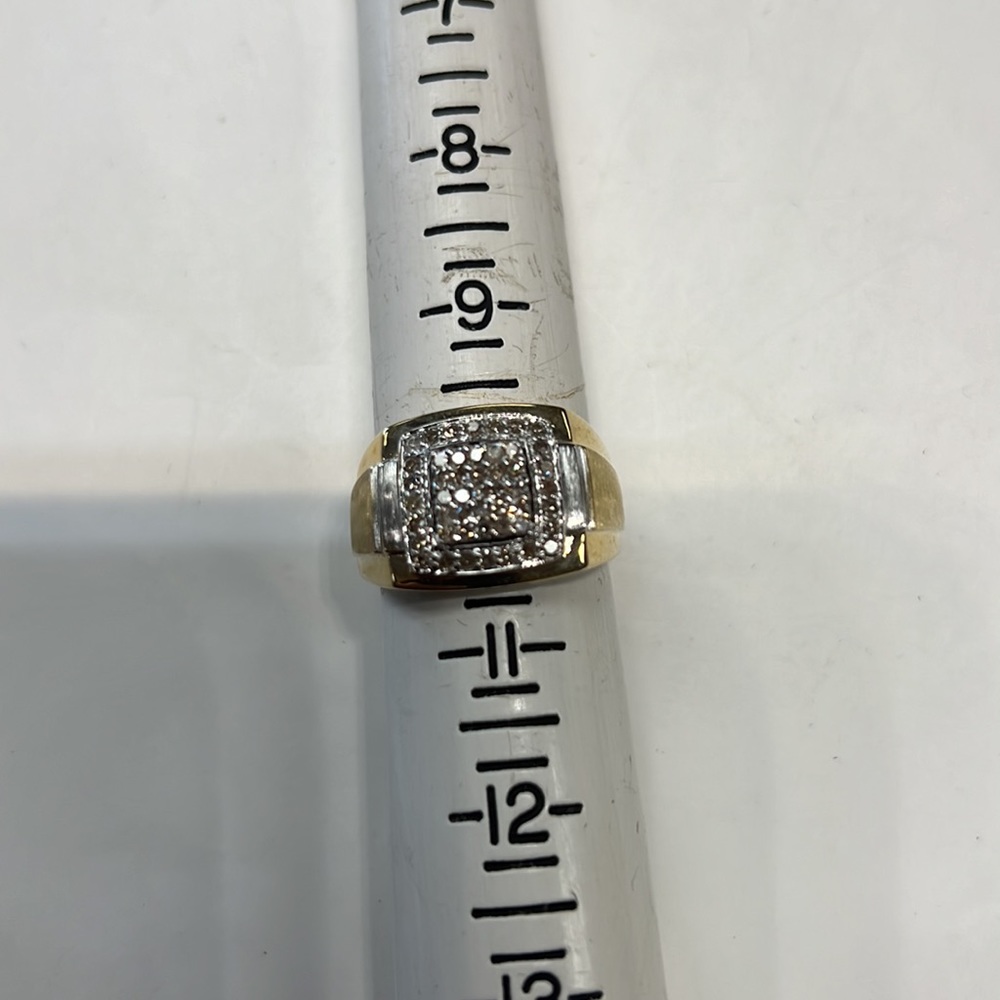 Diamonds 14k Solid Gold Ring - image 3